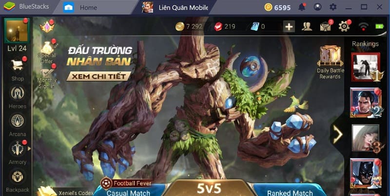 Hướng dẫn cách chơi game k lag trên Bluestacks 5